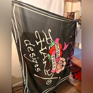 extra Extra Extra Large Black Ed Hardy Scarf